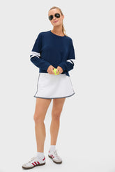 Navy Varsity Comfort Stretch Matilda Pullover